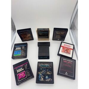 Atari 2600 Game Cartridge Lot of 9 Asteroids Combat Zaxxon Night Driver Untested